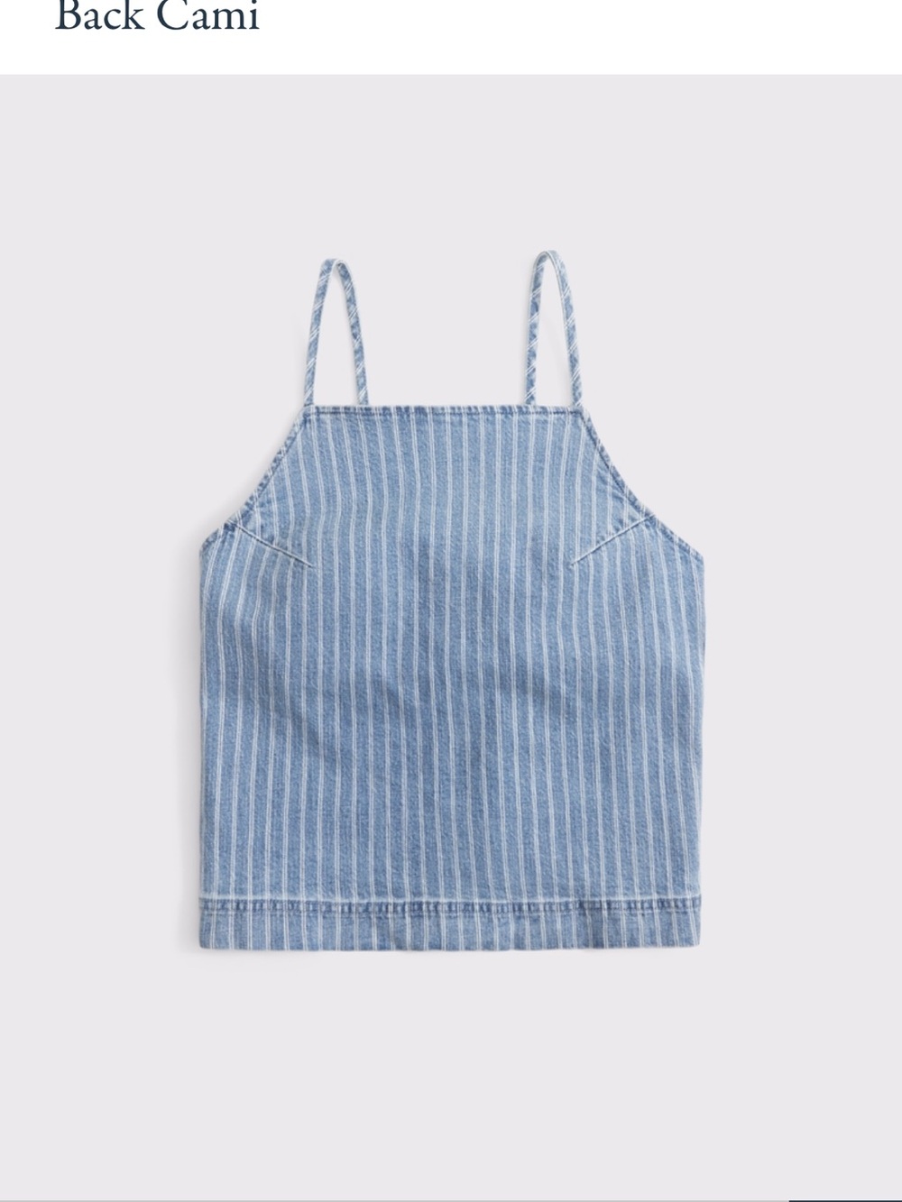 Abercrombie Bra Free Linen Blend Tie Back Cami - Picture 5 of 5